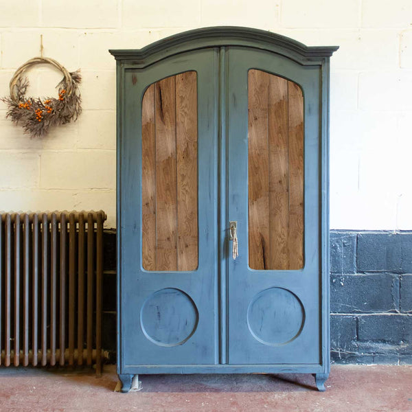 Vintage Black Display Cabinet