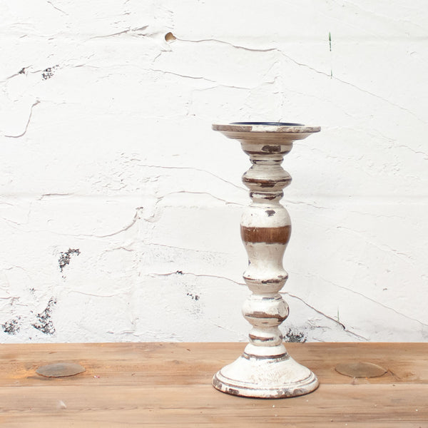 Wooden Indian Candlestick