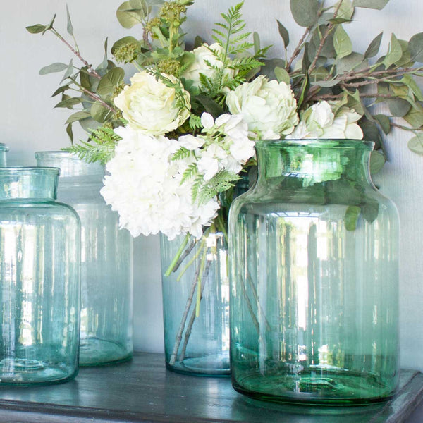 HAND BLOWN BOTTLE VASES