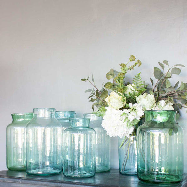 HAND BLOWN BOTTLE VASES