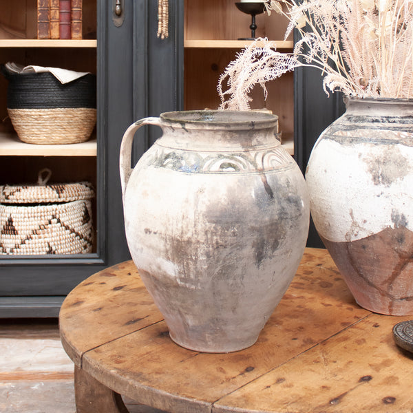Large Vintage Terracotta Pots with Handles