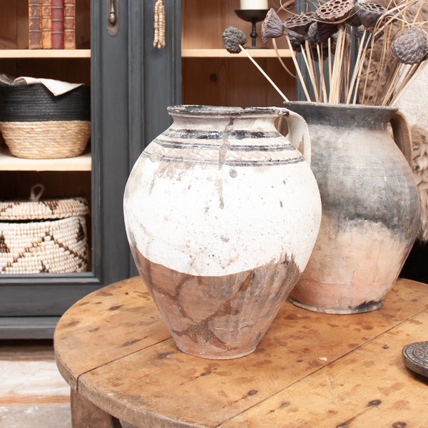 Large Vintage Terracotta Pots with Handles