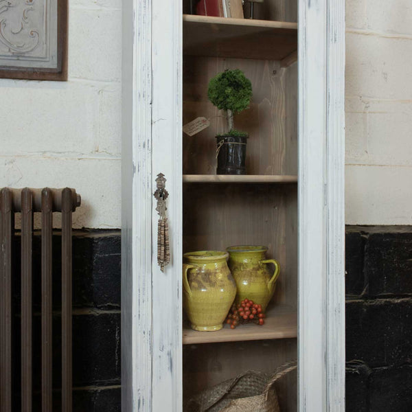 White Hungarian Display Cabinet