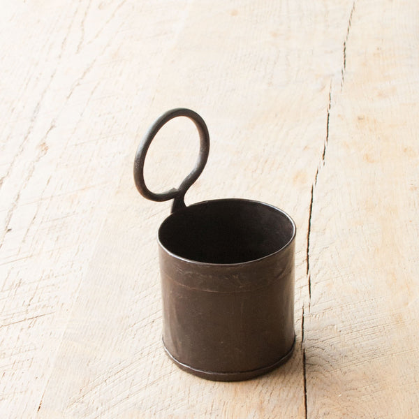 Vintage Single Indian Tin With Handle