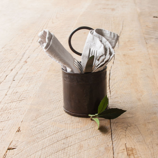 Vintage Single Indian Tin With Handle