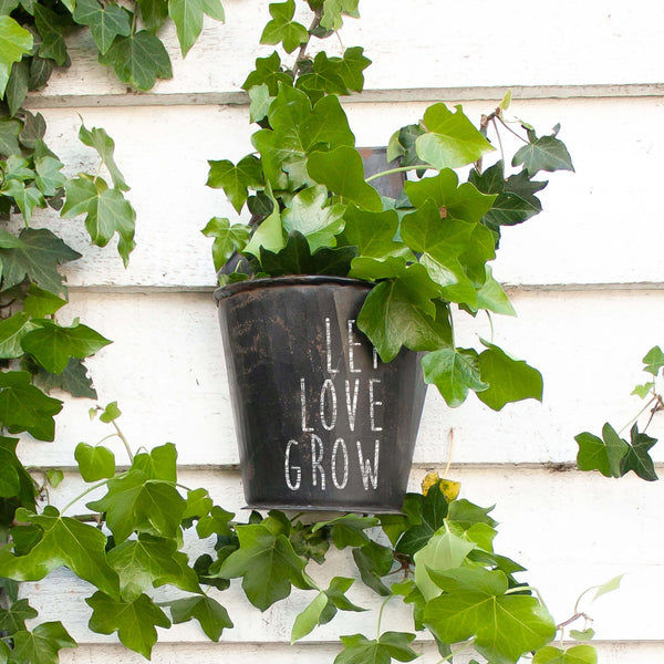 Vintage Half Bucket Hanging Pots