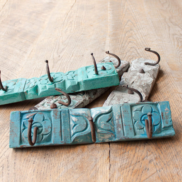 Small Painted Indian Coat Hook