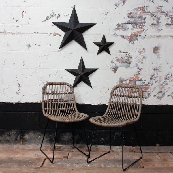 Vintage Black Amish Barn Stars