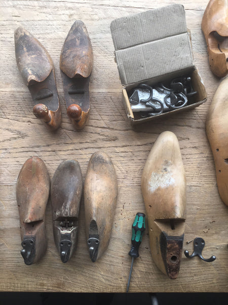 Vintage Wooden Shoe Last Hook