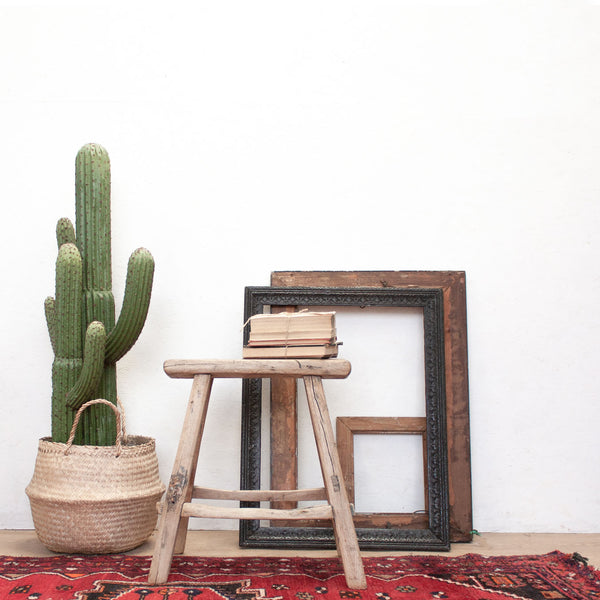 Vintage Rustic Wooden Stool