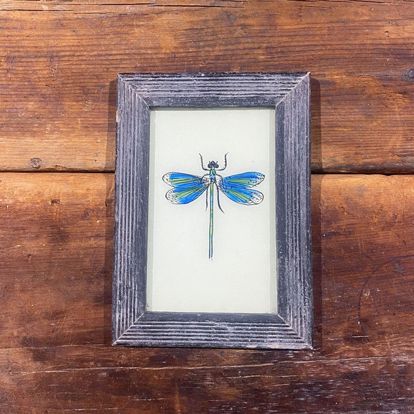 Small Framed Glass Painting From India