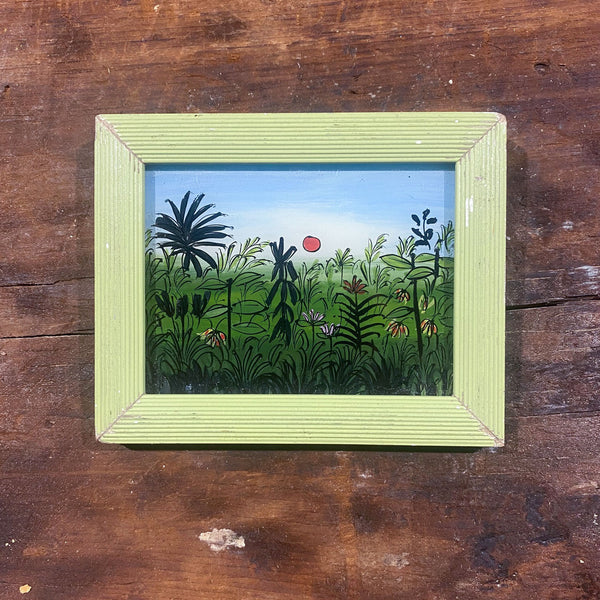Mini Framed Glass Painting From India
