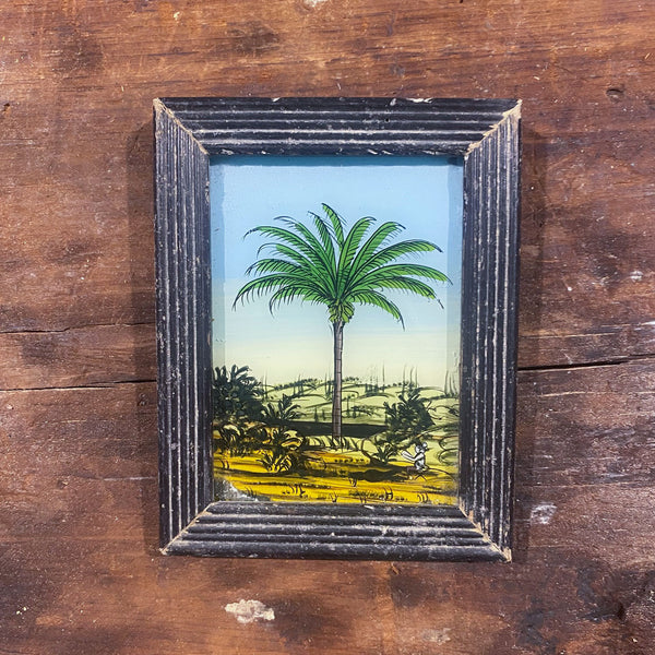 Mini Framed Glass Painting From India