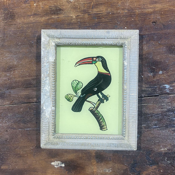 Mini Framed Glass Painting From India