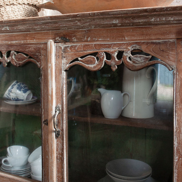 Indian Display Cabinet with Birds