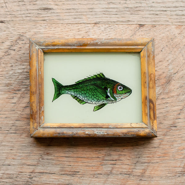 Mini Framed Glass Painting From India