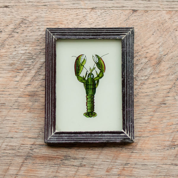 Mini Framed Glass Painting From India