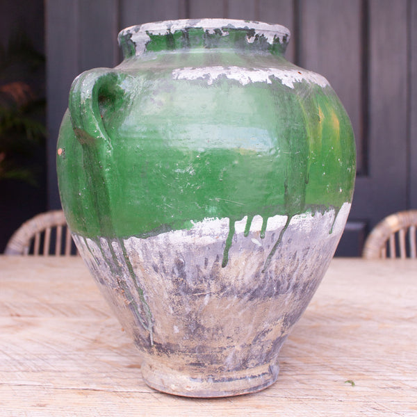 Vintage Green Turkish Urn