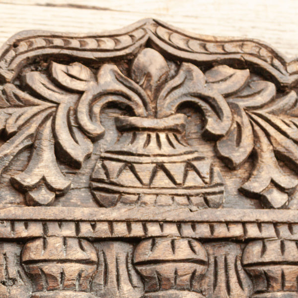 Vintage Ornate detailed carved Indian Mirror