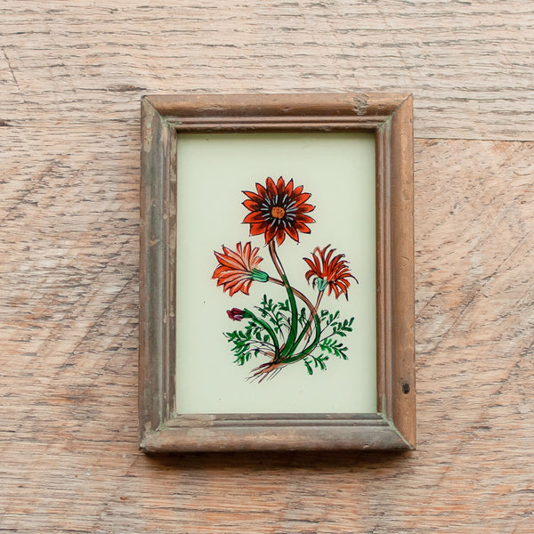 Mini Framed Glass Painting From India