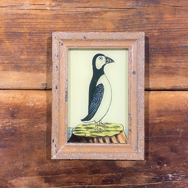 Small Framed Glass Painting From India