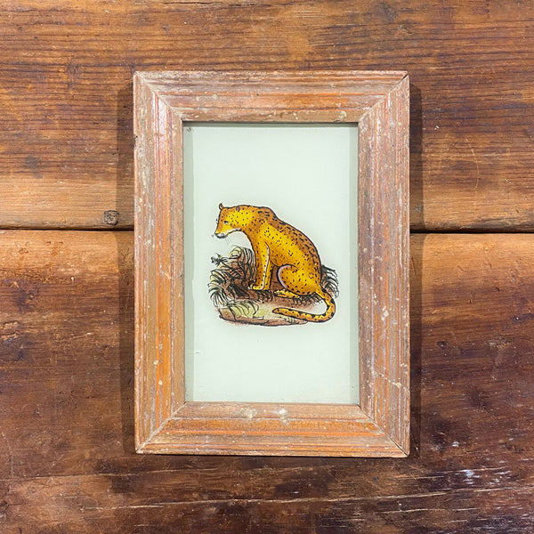 Small Framed Glass Painting From India