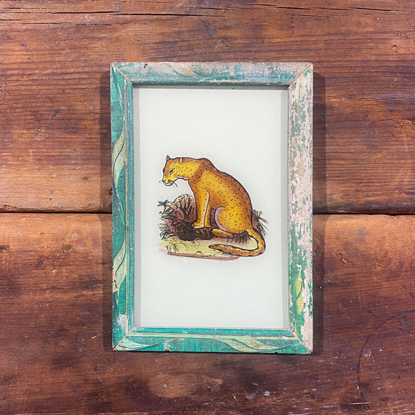 Small Framed Glass Painting From India