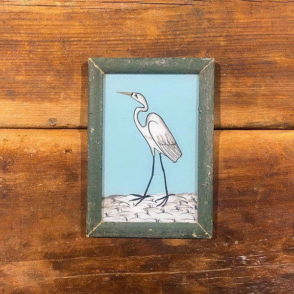 Small Framed Glass Painting From India