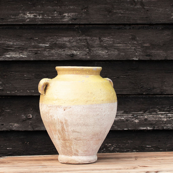 Vintage Small Yellow Turkish Urn