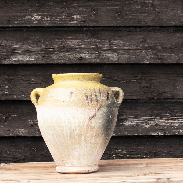 Vintage Small Yellow Turkish Urn