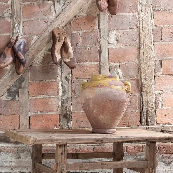 Vintage Small Yellow Turkish Urn