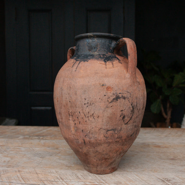 Vintage Large Terracotta Urn with handles