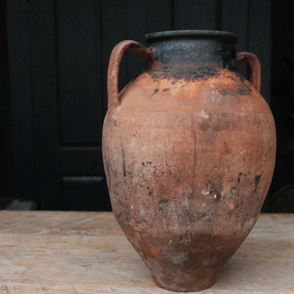 Vintage Large Terracotta Urn with handles