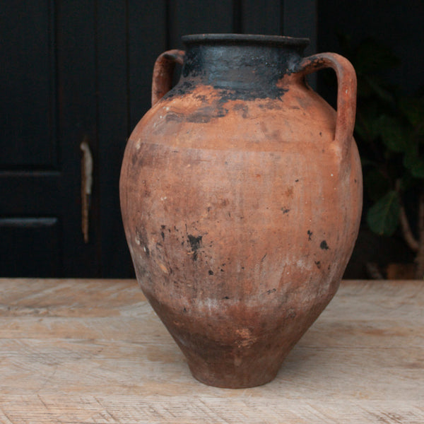 Vintage Large Terracotta Urn with handles