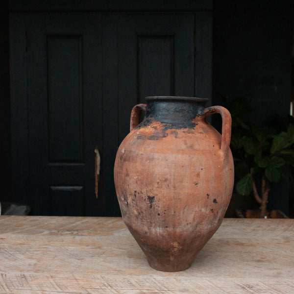 Vintage Large Terracotta Urn with handles