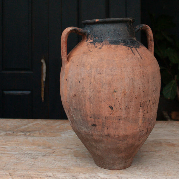 Vintage Large Terracotta Urn with handles