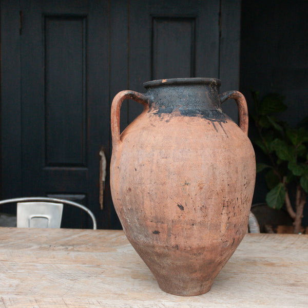 Vintage Large Terracotta Urn with handles