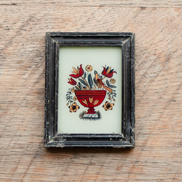 Mini Framed Glass Painting From India