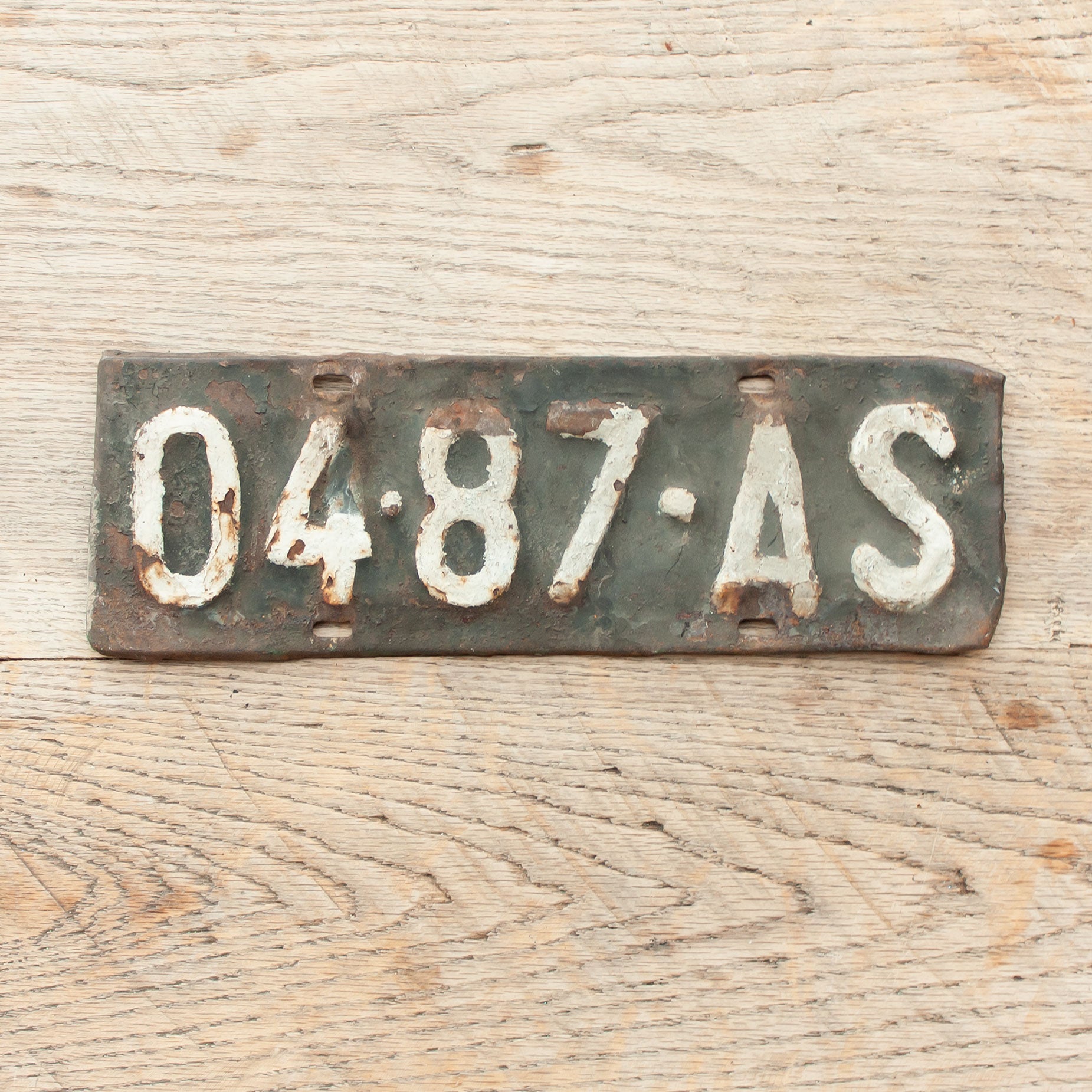 Monochrome Vintage Number Plates