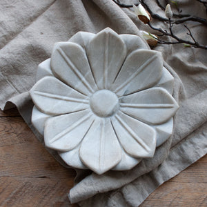 Indian Stone Lotus Bowl