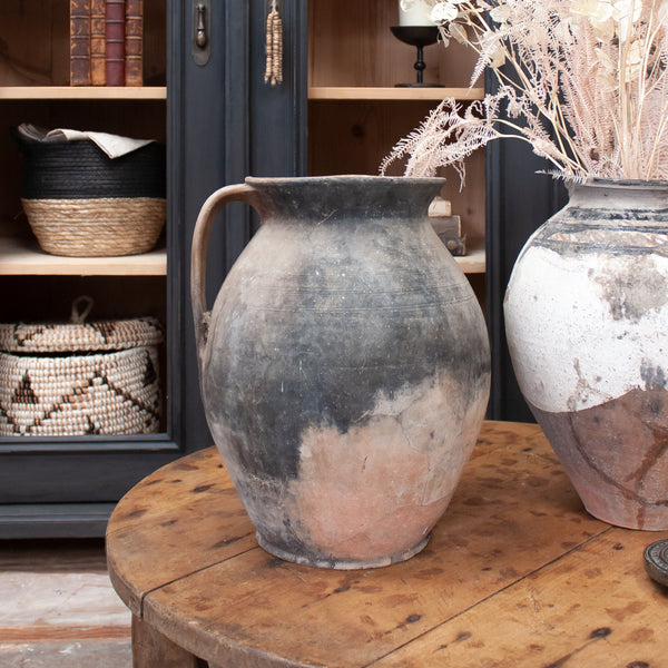 Large Vintage Terracotta Pots with Handles