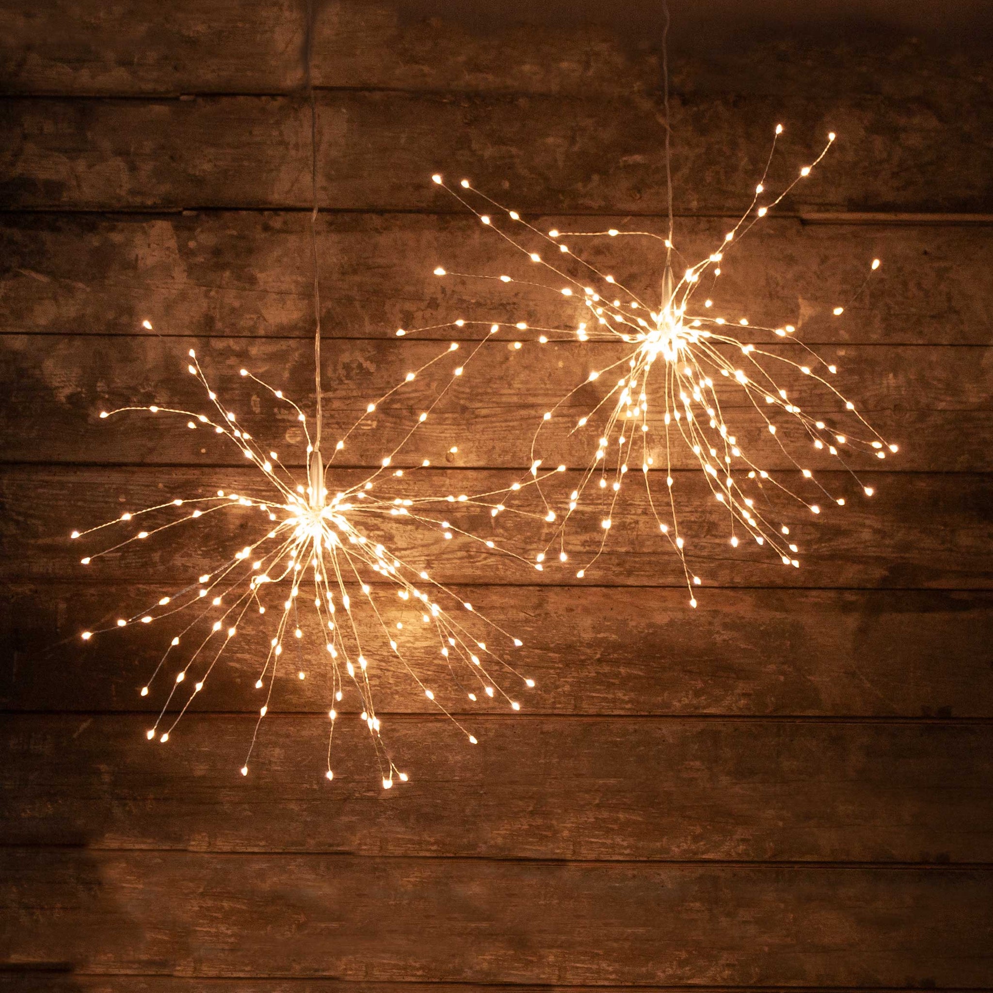Sparkling Outdoor Indoor Starburst Lights 30 cm - Copper