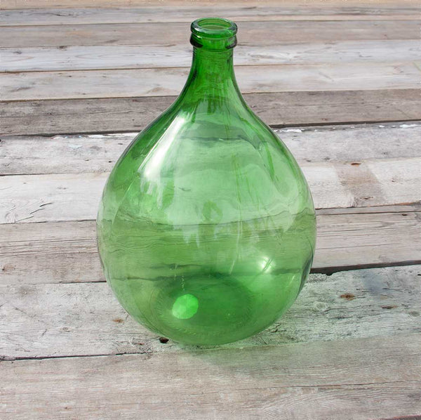 Vintage Green Bottle Vase