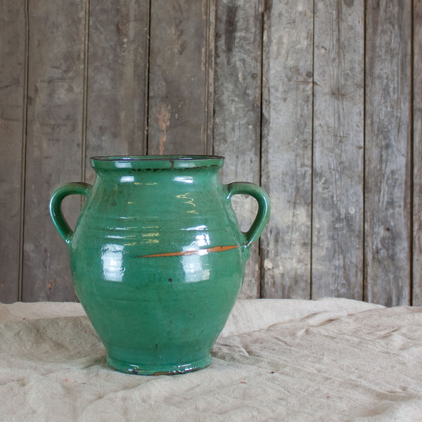 Teal Green Vintage Hungarian Vase