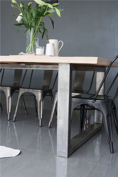 4 seater industrial table