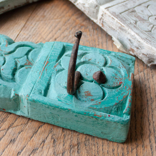 Small Painted Indian Coat Hook
