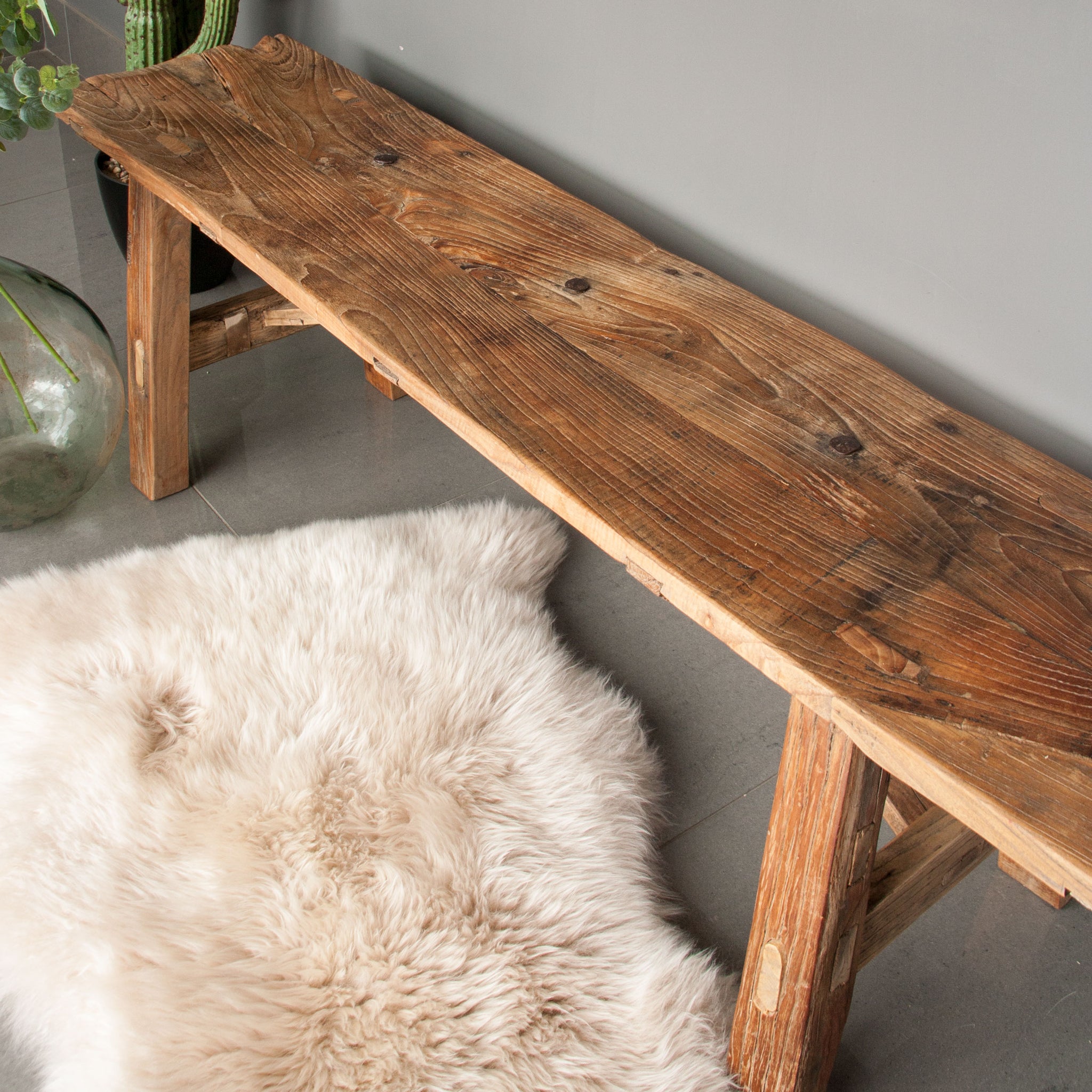 Vintage Rustic Bench – InekoHome
